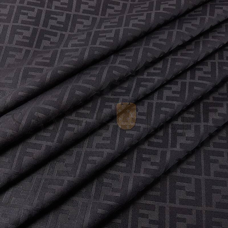 FENDI FF SHAWL BLACK ORGANIC SILK SHAWL FXT069AJW7F0QA1 (140*140cm)